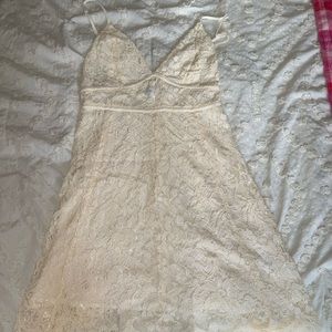 Ivory Urban Outfitters Mini Dress Size Small!